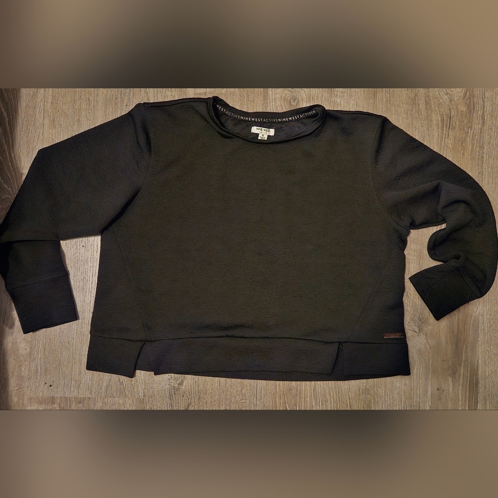 Nine West black athletic sweatshirt